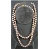 Image 1 : Two (2) Lustrous Pink Pearl Necklaces