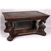 Image 1 : Heavily carved Chinese table w/dragon motif legs
