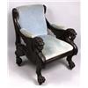 Image 1 : 19th C. heavily carved and upholstered Chinese armchair