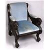 Image 1 : 19th C. heavily carved and upholstered Chinese armchair
