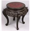 Image 1 : Heavily carved Chinese taboret stand