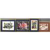 Image 1 : Group of four (4) W/C and pochoir abstracts by Raoul Suarez