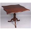 Image 1 : 18th C. RI Queen Anne cherry handkerchief tilt-top table
