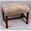 Image 1 : Late 18th C. Chippendale mahogany foot stool