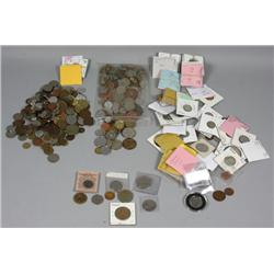 Large group of assorted world coins