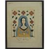 Image 1 : 18th-19th C., Primitive American, 'Mary Anna', W/C on paper, 19" x 15"