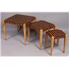 Image 1 : 20th C. nest of three (3) graduating tables