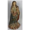 Image 1 : 19th C. terracotta paint decorated santo
