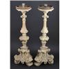 Image 1 : 18th C. Italian carved wood candlesticks