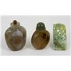 Image 1 : Group of three (3) Chinese items including two (2) snuff bottles