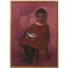 Image 1 : A.G. Orozco, 'Boy with Bird', 1964, O/C
