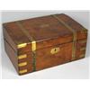 Image 1 : 19th C. seaman's brass-bound lap desk box