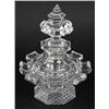 Image 1 : 19th C. Blown & Cut Glass Cologne, Sawtooth
