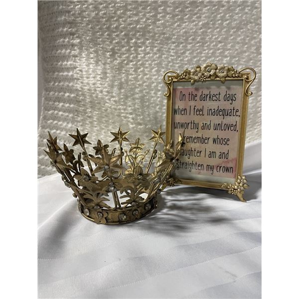 Crown and Frame Décor , Christian Gift and Encouragment