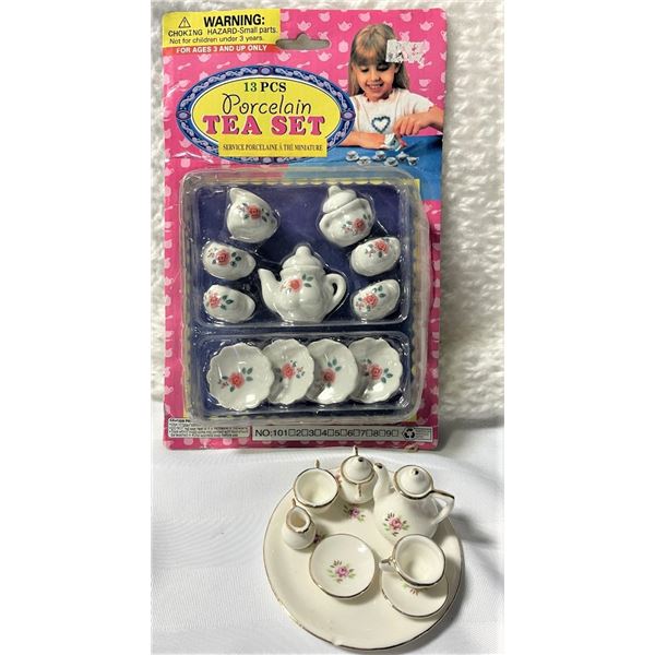 Miniature Tea sets (x2) , One small chip