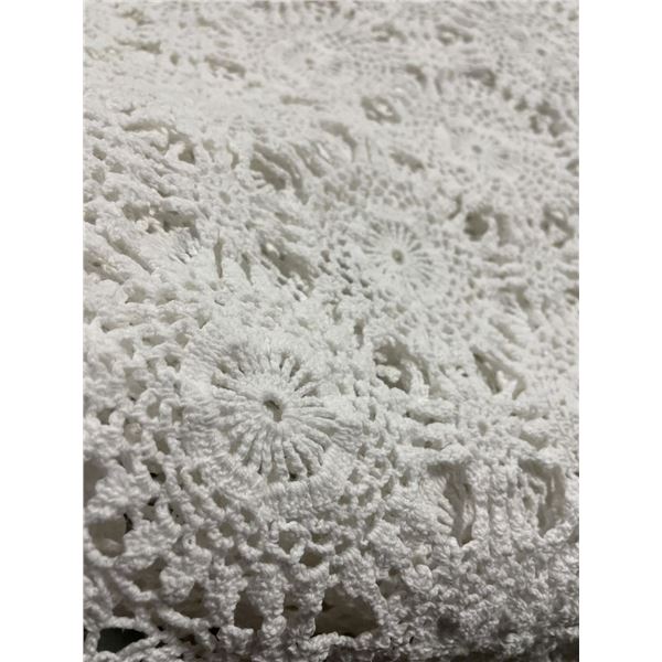 Crocheted Tablecloth - All Moffit and beautiful work! , 76" x 54"