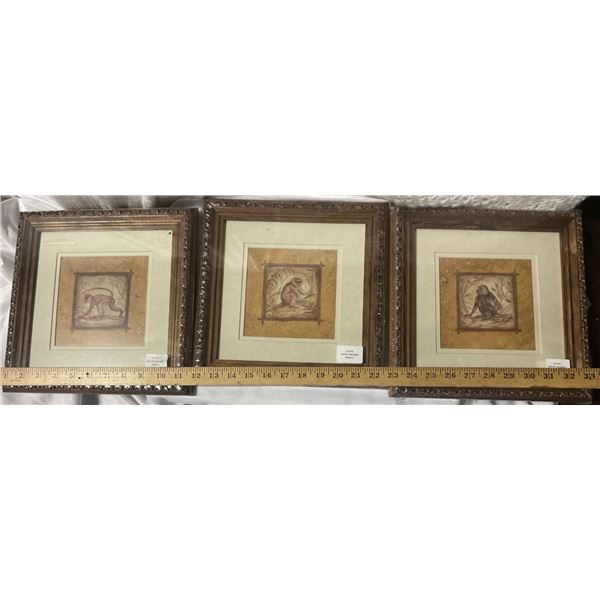 Three Framed Pictures Still  in Plastic