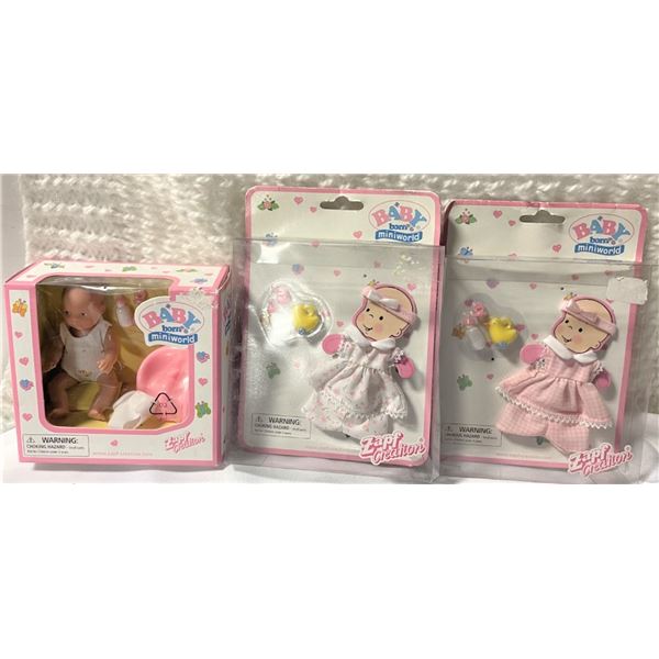 Zapf Creation Baby Born Doll and Two Clothing Sets