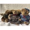Image 1 : Boyd's Bears Stuffed Bears Lot