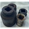 Image 1 : FOUR Large Impact Sockets