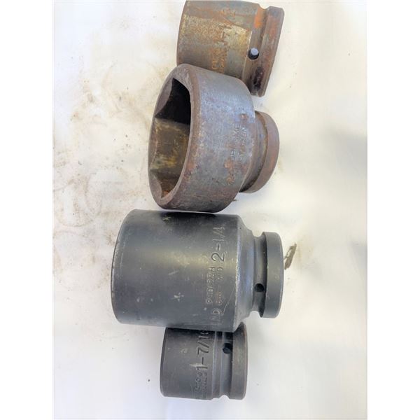 FOUR Large Impact Sockets