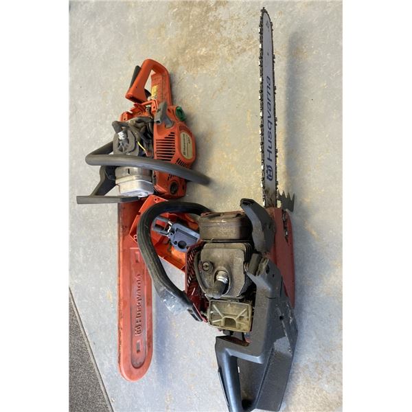 TWO Husqvarna Chainsaws for Parts