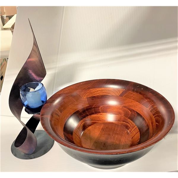 Bowl and candle holder