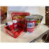 Image 1 : Coca Cola Tins, caddy, salt & Pepper