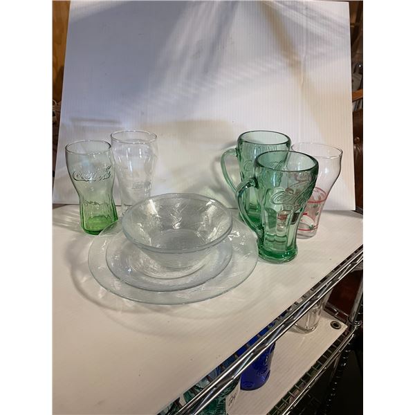 Coca Cola Dishes and Glasses
