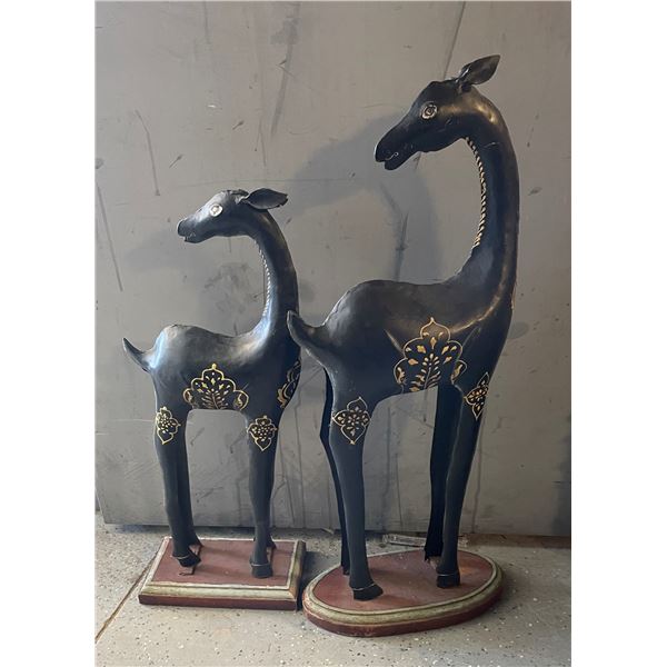Two Giraffe Statues