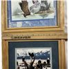 Image 3 : TWO Framed Artworks with Eagles