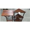 Image 1 : 2 Small Wooden Tables-Vintage