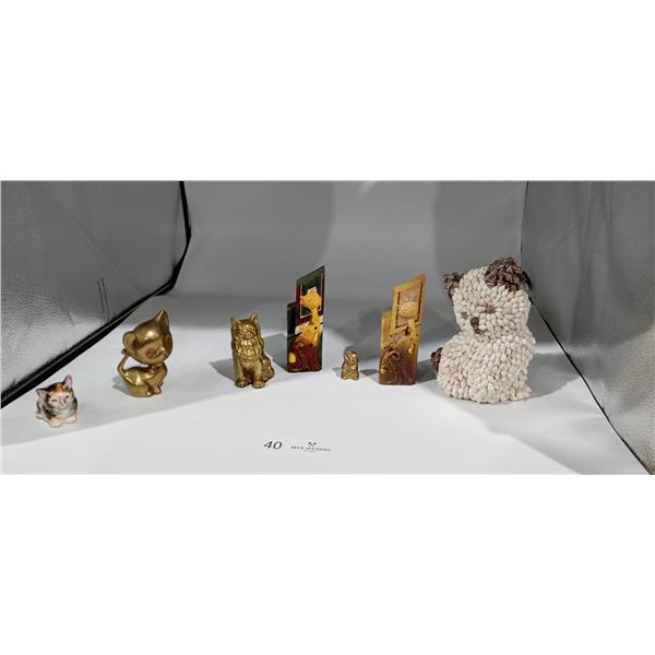 A Variety of Cat Themed Figurines