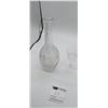 Image 1 : PinWheel Crystal Decanter with Crystal Wine Glass