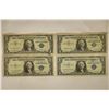 Image 1 : 1935-E, 57, 57-A & 1957-B US $1 SILVER CERTS