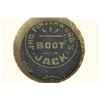 Image 1 : VINTAGE METAL TOBACCO TAG "BOOT JACK" COLORIZED