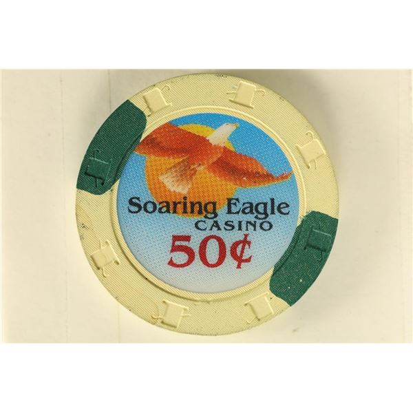 50 CENT SOARING EAGLE CASINO CHIP