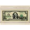 Image 1 : 2003 US $2 NOTE WITH CALIFORNIA OVERLAY CRISP UNC