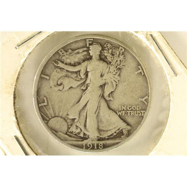 1918-S WALKING LIBERTY HALF DOLLAR