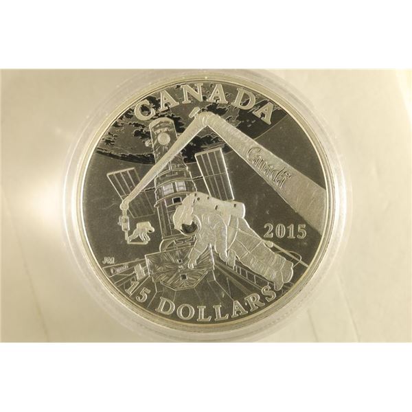 2015 CANADA SILVER $15 UNC COIN "EXPLORING CANADA"