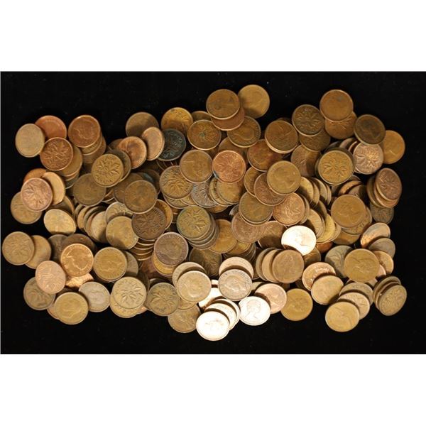 300 CANADA 1 CENT COINS (1932-2000)