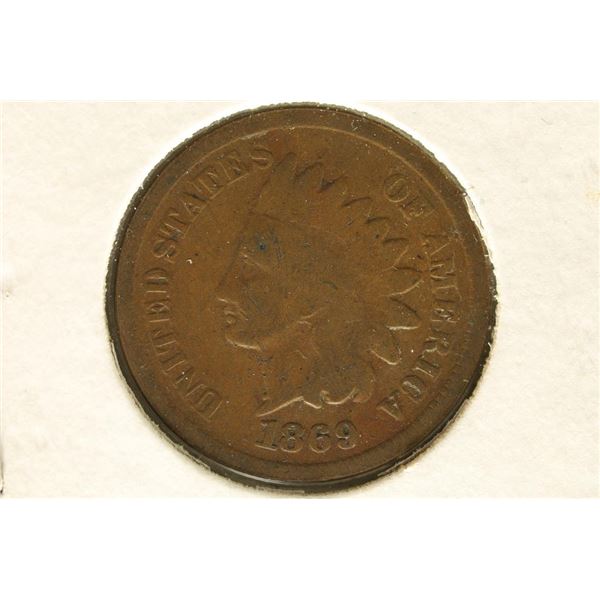 1869 INDIAN HEAD CENT KEY DATE (GOOD)