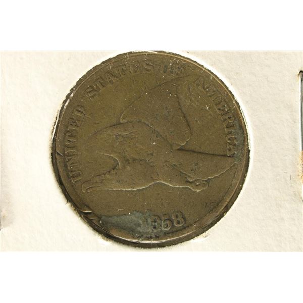 1858 LARGE LETTER FLYING EAGLE CENT