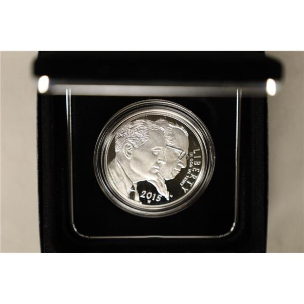 2015-W US PROOF SILVER DOLLAR MARCH OF DIMES IN