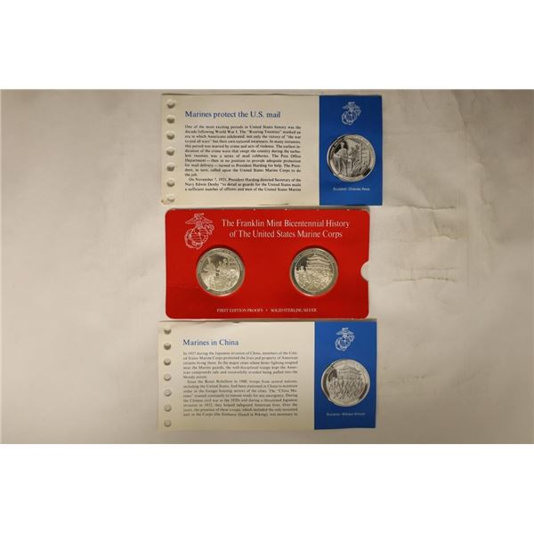 2-STERLING SILVER PROOF ROUNDS BICENTENNIAL OF THE