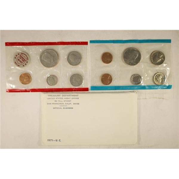 1971 US MINT SET (UNC) P/D/S (WITH ENVELOPE)