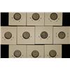 Image 2 : 10 CANADA SILVER 10 CENTS 2-1960, 2-1961, 2-1962,