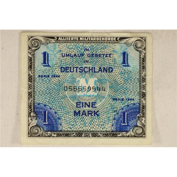 SERIES 1944 GERMAN 1 MARK MILITARY PAYMENT CERT.