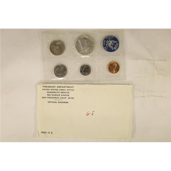 1965 US SPECIAL MINT SET WITH ENVELOPE