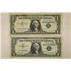 Image 1 : 1957-A & 1957-B US $1 SILVER CERTS., STAR NOTES